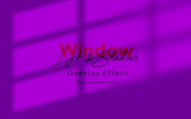 Window Sunlight Shadow Overlay Effect Mockup 26 Product Mockup