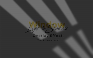 Window Sunlight Shadow Overlay Effect Mockup 2