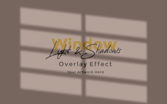 Window Sunlight Shadow Overlay Effect Mockup 38