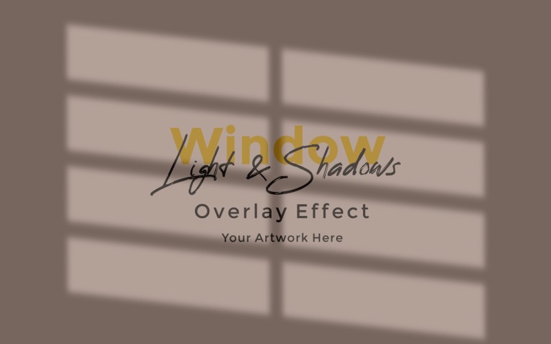 Window Sunlight Shadow Overlay Effect Mockup 38 Product Mockup