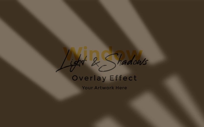 Window Sunlight Shadow Overlay Effect Mockup 3 Product Mockup