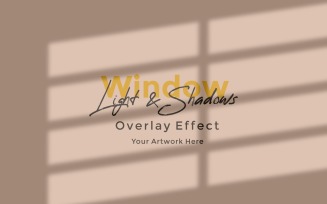 Window Sunlight Shadow Overlay Effect Mockup 40