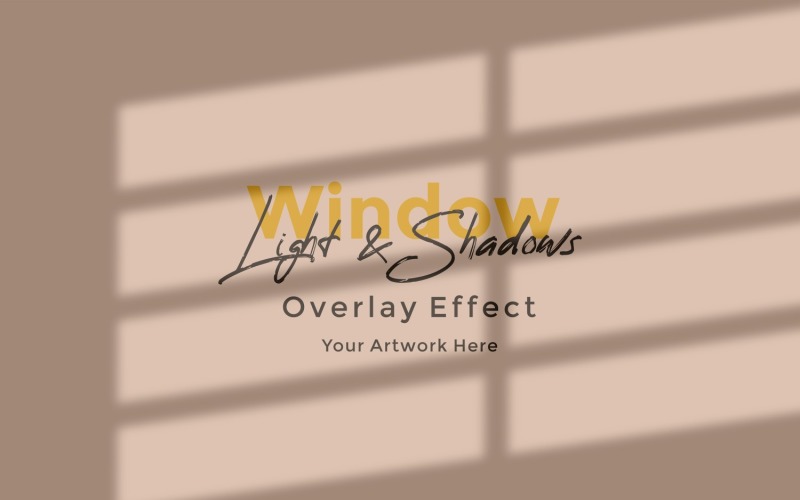 Window Sunlight Shadow Overlay Effect Mockup 40 Product Mockup