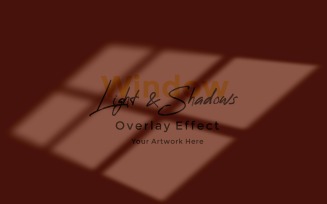 Window Sunlight Shadow Overlay Effect Mockup 71