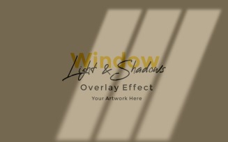 Window Sunlight Shadow Overlay Effect Mockup 77