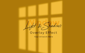 Window Sunlight Shadow Overlay Effect Mockup 84