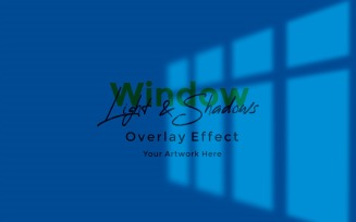 Window Sunlight Shadow Overlay Effect Mockup 85