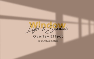 Window Sunlight Shadow Overlay Effect Mockup 90
