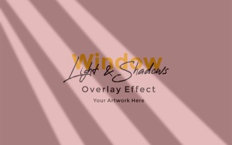 Window Sunlight Shadow Overlay Effect Mockup 9