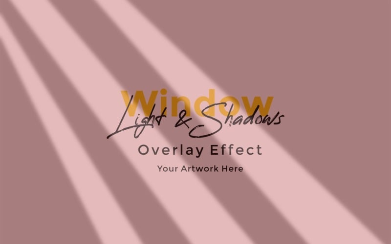 Window Sunlight Shadow Overlay Effect Mockup 9 Product Mockup