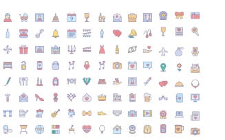 Wedding Vector Icons Pack | AI | EPS | SVG