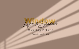 Window Sunlight Shadow Overlay Effect Mockup 100