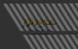 Window Sunlight Shadow Overlay Effect Mockup 32