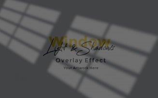 Window Sunlight Shadow Overlay Effect Mockup 52