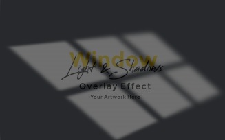 Window Sunlight Shadow Overlay Effect Mockup 72