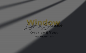 Window Sunlight Shadow Overlay Effect Mockup 82