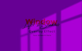 Window Sunlight Shadow Overlay Effect Mockup 86