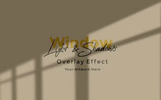 Window Sunlight Shadow Overlay Effect Mockup 87