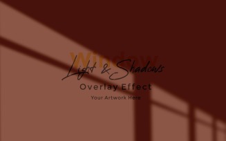 Window Sunlight Shadow Overlay Effect Mockup 91