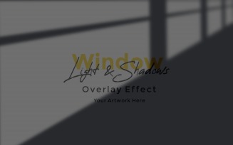 Window Sunlight Shadow Overlay Effect Mockup 92