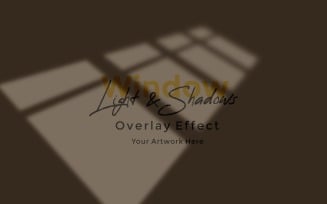 Window Sunlight Shadow Overlay Effect Mockup 93