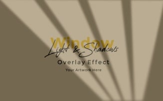 Window Sunlight Shadow Overlay Effect Mockup 97