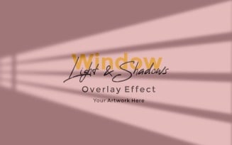 Window Sunlight Shadow Overlay Effect Mockup 99