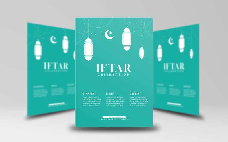 Iftar Celebration Flyer Template Corporate Identity