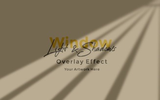 Window Sunlight Shadow Overlay Effect Mockup 107