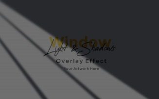 Window Sunlight Shadow Overlay Effect Mockup 112