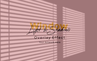Window Sunlight Shadow Overlay Effect Mockup 119