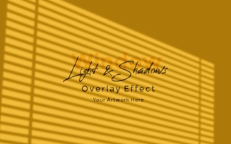 Window Sunlight Shadow Overlay Effect Mockup 124