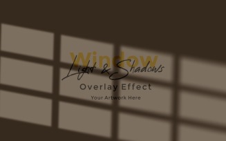 Window Sunlight Shadow Overlay Effect Mockup 133