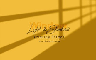 Window Sunlight Shadow Overlay Effect Mockup 144