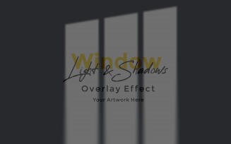 Window Sunlight Shadow Overlay Effect Mockup 152