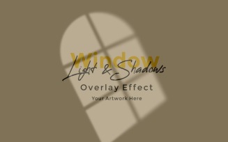 Window Sunlight Shadow Overlay Effect Mockup 177