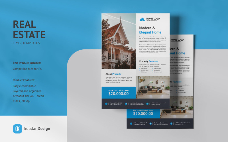 Real Estate Flyer PSD Templates Vol 069 Corporate Identity