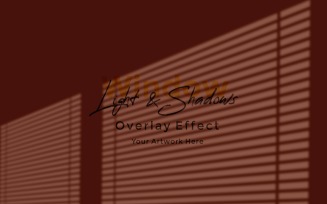 Window Sunlight Shadow Overlay Effect Mockup 121