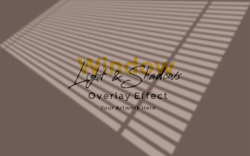 Window Sunlight Shadow Overlay Effect Mockup 128 Product Mockup