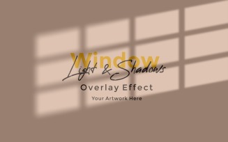 Window Sunlight Shadow Overlay Effect Mockup 130