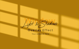 Window Sunlight Shadow Overlay Effect Mockup 134