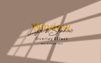 Window Sunlight Shadow Overlay Effect Mockup 140
