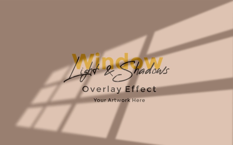 Window Sunlight Shadow Overlay Effect Mockup 140 Product Mockup