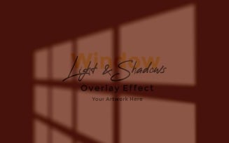 Window Sunlight Shadow Overlay Effect Mockup 151