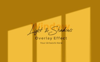 Window Sunlight Shadow Overlay Effect Mockup 154