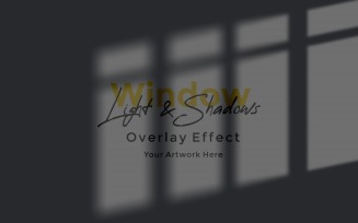 Window Sunlight Shadow Overlay Effect Mockup 162