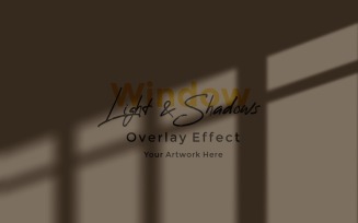 Window Sunlight Shadow Overlay Effect Mockup 163