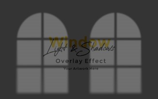 Window Sunlight Shadow Overlay Effect Mockup 172