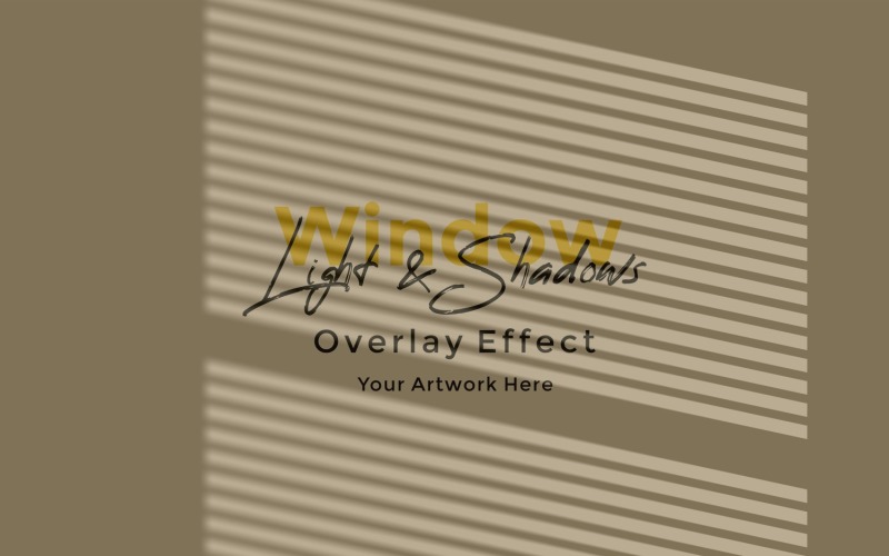 Window Sunlight Shadow Overlay Effect Mockup 197 Product Mockup