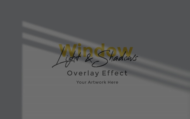 Window Sunlight Shadow Overlay Effect Mockup 202 Product Mockup